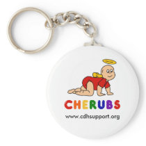 Customizable CHERUBS Logo Keychain