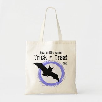 Customizable Child's Trick or Treat Bat Bag bag