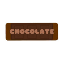Customizable Chocolate Bakery Labels labels