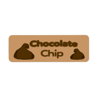 Chocolate Chip Cookie Labels, Chocolate Chip Cookie Address Labels ...