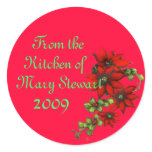 Customizable Christmas Canning Labels Stickers
