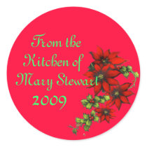 Customizable Christmas Canning Labels stickers