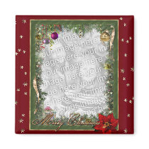 (Customizable) Christmas Frame Fridge Magnets