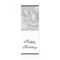 Customizable Christmas/Hanukkah Photo Bookmark business cards