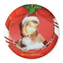Customizable Christmas Magnet by elenaind Customizable Christmas Magnet