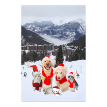 Customizable Christmas Pets Poster posters