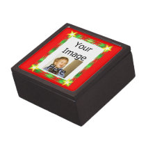 Customizable Christmas Photo Box Premium Trinket Boxes