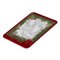 Customizable Christmas Photo Frame Vinyl Magnet