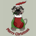 Customizable Christmas Pug Gifts and Tees