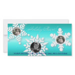Customizable Christmas Snowflake Photo Card