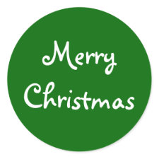 Customizable Christmas sticker