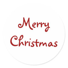 Customizable Christmas sticker