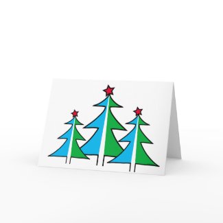 Customizable Christmas Tree card