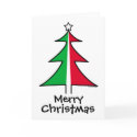 Customizable Christmas Tree Card card