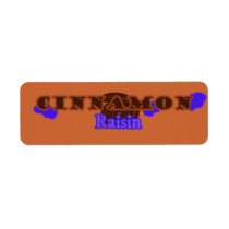 Customizable Cinnamon Raisin Bakery Labels labels