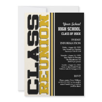 Customizable Class Reunion Invitations