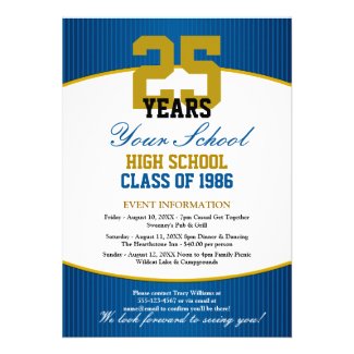 Customizable Class Reunion Invite