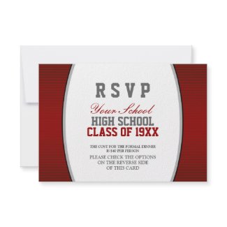 Customizable Class Reunion RSVP