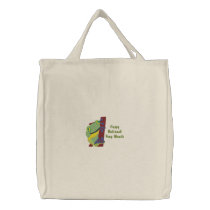 Customizable Clinging Tree Frog embroidered bags by naturetees Customizable Clinging Tree Frog embroidered bags