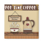 Customizable Coffee Kitchen Magnet