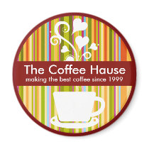 Customizable Coffee Shop magnets