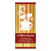 Customizable Coffee Shop Rack Cards.