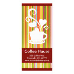 Customizable Coffee Shop Rack Cards.