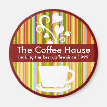 Customizable Coffee Shop magnets