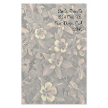 Customizable Columbine Flower stationary Customized Stationery