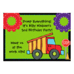 Customizable Construction Birthday 5x7 Invitation