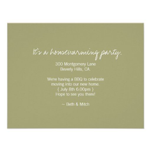 Customizable Cool Housewarming Party Invite