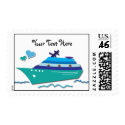Customizable Cruise Ship Stamps stamp