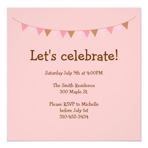 Customizable Cupcake Birthday Invitation