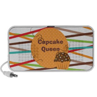 Customizable Cupcake Queen  Doodle Speakers doodle