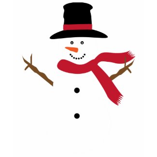 Customizable Cute Snowman Long Sleeved Red Shirt shirt