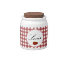 Customizable Cute Strawberry Jar Candy Dish
