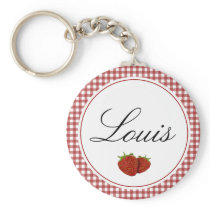 Customizable Cute Strawberry Keychains