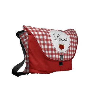 Customizable Cute Strawberry Messenger Bag