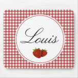 Customizable Cute Strawberry Mouse Pad
