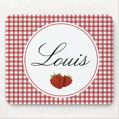 Customizable Cute Strawberry Mouse Pad