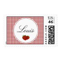 Customizable Cute Strawberry Postage Stamp