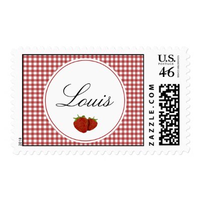 Customizable Cute Strawberry Postage Stamp