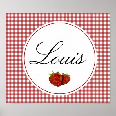 Customizable Cute Strawberry Posters