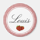 Customizable Cute Strawberry Refrigerator Magnet