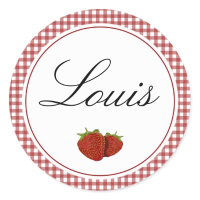 Customizable Cute Strawberry Round Sticker