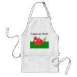 Customizable Cute Welsh Red Dragon Apron