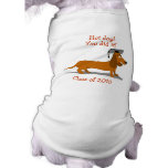 Customizable Dachshund Dog Graduation Template Pet Tee Shirt