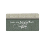 Customizable Damask Monogram Address Labels