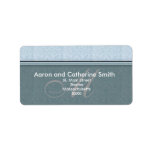 Customizable Damask Monogram Address Labels