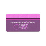 Customizable Damask Monogram Address Labels